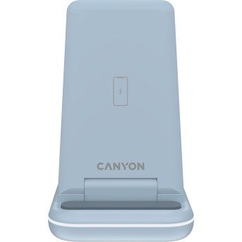 CANYON wireless charger WS-304 15W 3in1 Blue в Metoo.kz - Metoo (3)