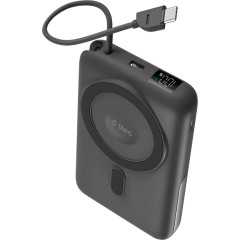 ttec Recharger M LCD 10.000 mAh. Magesafe comp PD20W Powerbank with USB-C Cable and Stand