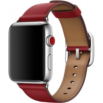 Ремешок для Apple Watch 42mm Ruby RED Classic Buckle - Metoo (1)