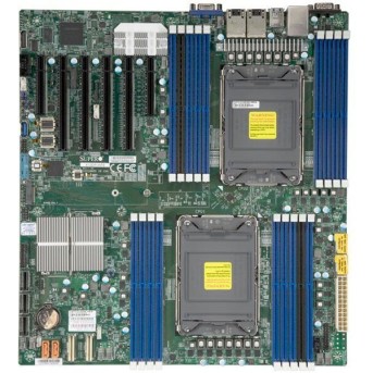 Supermicro mainboard server MBD-X12DPI-N6-B E-ATX, Dual Socket LGA-4189, Intel C621A, 2 PCI-E 4.0 x8, 4 PCI-E 4.0 x16, 2 PCI-E 4.0 NVMe x8 Internal Port(s), Intel C621A controller for 14 SATA3 (6 Gbps) ports; RAID 0,1,5,10, 2х1Gb i350 LAN, Bulk - Metoo (1)
