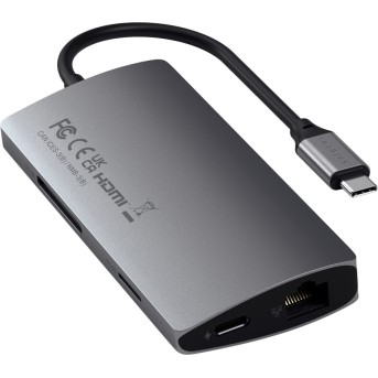 SATECHI Type-C Multi-Port Adapter 4K with Ethernet V2 Space Gray - Metoo (4)