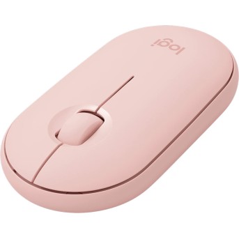 LOGITECH M350S Pebble 2 Bluetooth Mouse - TONAL ROSE - DONGLELESS - Metoo (2)