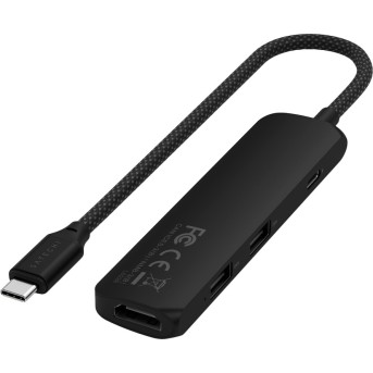 SATECHI 4-in-1 USB-C Slim Multiport Adapter 4K (Black) - Metoo (3)