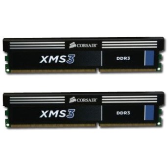 Corsair DDR3, 1333MHz 8GB 2x512Mx64non-ECC 2x240 DIMM, unbuffered, 9-9-9-24, XMS, 1.50V, matched pair, EAN:0843591008693 - Metoo (3)