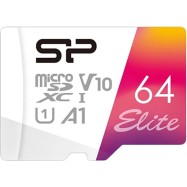 SILICON POWER 64GB Elite microSDHC/SDXC U1 V10 Full HD 1080p