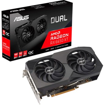 ASUS Video Card AMD Radeon Dual RX 6650 XT OC Edition 8GB GDDR6/<wbr>128 bit 1xHDMI 3xDP, Recomm. PSU 650W, 2.5 Slots - Metoo (5)