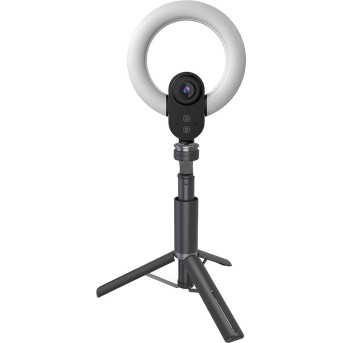 LORGAR Circulus 910, Streaming web camera, 5MP 2592X1944 max resolution, up to 60fps, 1/2.8", Sony STARVIS CMOS image sensor, full glass lens, 5.5'' built-in ring light (1700-14 000K), foldable tripod, auto focus, dual microphones with AI noise reduc в Metoo.kz - Metoo (1)