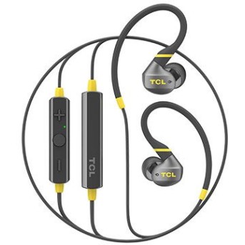 TCL In-ear Bluetooth Sport Headset, IPX4, Frequency of response: 10-22K, Sensitivity: 100 dB, Driver Size: 8.6mm, Impedence: 16 Ohm, Acoustic system: closed, Max power input: 20mW, Bluetooth (BT 5.0) & 3.5mm jack, Color Monza Black - Metoo (2)
