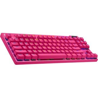 LOGITECH G PRO X TKL LIGHTSPEED Mechanical Gaming Keyboard - MAGENTA - US INT'l - TACTILE - Metoo (2)