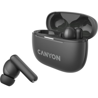 CANYON OnGo TWS-10 ANC+ENC, Bluetooth Headset, microphone, BT v5.3 BT8922F, Frequence Response:20Hz-20kHz, battery Earbud 40mAh*2+Charging case 500mAH, type-C cable length 24cm,size 63.97*47.47*26.5mm 42.5g, Black - Metoo (5)