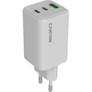 CANYON charger CU65ACC GaN 65W 2xPD 1xQC EU White