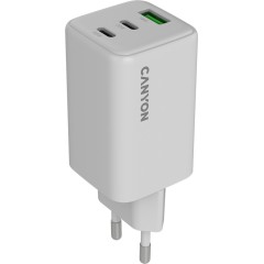 CANYON charger CU65ACC GaN 65W 2xPD 1xQC EU White