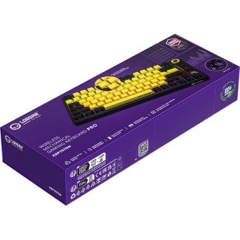 LORGAR KBP7075W, Wireless 75% Mechanical Gaming Keyboard Pro, Black/yellow, EN/RU layout в Metoo.kz - Metoo (9)