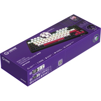 LORGAR KBP7075W, Wireless 75% Mechanical Gaming Keyboard Pro, Black/red, EN/RU layout в Metoo.kz - Metoo (9)
