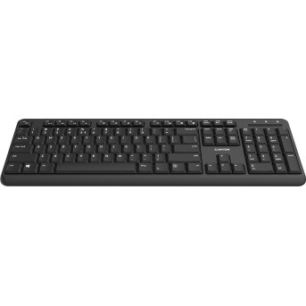 Wireless keyboard with Silent switches ,105 keys,black,Size 442*142*17.5mm,460g,RU layout - Metoo (3)