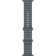 49mm Anchor Blue Ocean Band - Natural Titanium Finish..