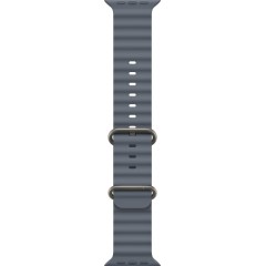 49mm Anchor Blue Ocean Band - Natural Titanium Finish..