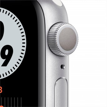 Apple Watch Nike Series 6 GPS, 40mm Silver Aluminium Case with Pure Platinum/<wbr>Black Nike Sport Band - Regular, Model A2291 - Metoo (10)