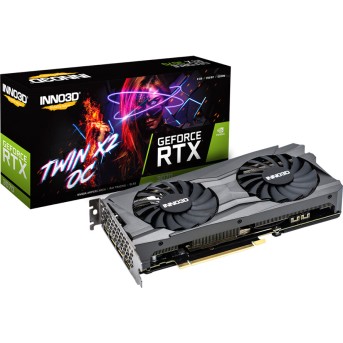 INNO3D Video Card NVIDIA GeForce RTX 3070 Twin X2 OC LHR, 8GB 256bit GDDR6 1740MHz / 19G, PCI-E 4, 3x DP, HDMI, 2 fan, 2.7 slot - Metoo (1)