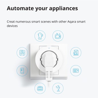 Умная розетка (переходник) Aqara Smart Plug (EU) (AP007EUW01) - Metoo (10)