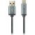 CANYON Type C USB 2.0 standard cable with LED indicator, Power & Data output, 5V/<wbr>9V 2A, OD 3.8mm, PVC Jacket, 1m, drak grey, 0.03kg - Metoo (1)
