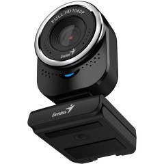 GENIUS QCam 6000, black, Full-HD 1080p webcam, universal clip, 360 degree swivel, USB, built-in microphone, rotation 360 degree, tilt 90 degree