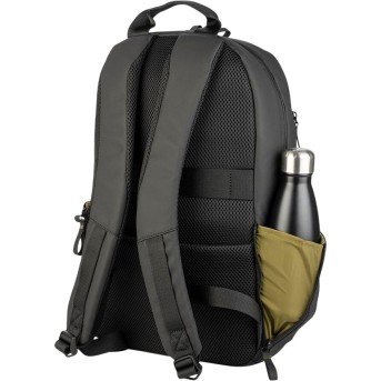 The Laser backpack for 15.6" laptops and 16" MacBooks, made from water-resistant resin-coated fabric obtained from recycled plastic, features a compact design and excellent pocket organization. в Metoo.kz - Metoo (4)
