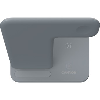 CANYON wireless charger WS-303 15W 3in1 Gray в Metoo.kz - Metoo (3)