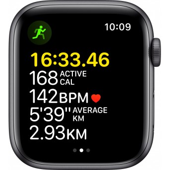 Apple Watch SE GPS, 44mm Space Grey Aluminium Case with Midnight Sport Band - Regular, Model A2352 - Metoo (11)