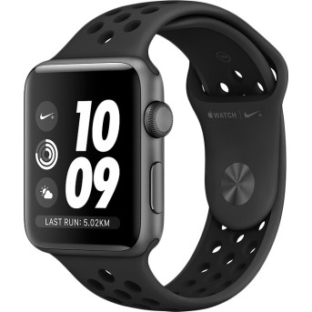 AppleWatch Nike+ Series 3 GPS, 42mm Space Grey Aluminium Case with Anthracite/<wbr>Black Nike Sport Band, Model A1859 - Metoo (1)