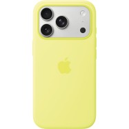 iPhone 17 Pro Silicone Case with MagSafe - Neon Yellow,Model A3559