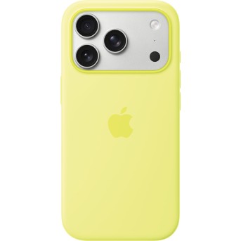 iPhone 17 Pro Silicone Case with MagSafe - Neon Yellow,Model A3559 в Metoo.kz - Metoo (1)