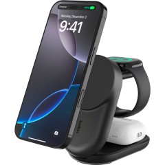 BELKIN 25w Qi2 3-IN-1 Foldable Charger, Black..