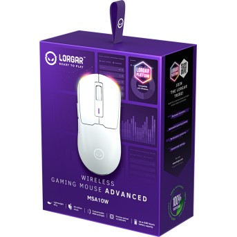 LORGAR MSA10W, Wireless Gaming Mouse Advanced, white - Metoo (8)