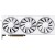 XFX Swift AMD Radeon RX 9070XT White Triple fan Gaming Edition with 16GB GDDR6 HDMI 3xDP, AMD RDNA 4 в Metoo.kz - Metoo (2)