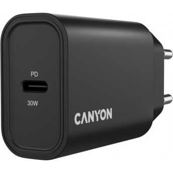 CANYON charger OnCharge 30CL Max Power 30W 1xPD EU Black в Metoo.kz - Metoo (5)