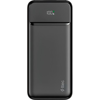 ttec ReCharger LCD 10.000mAh PD 20W Powerbank Black в Metoo.kz - Metoo (2)