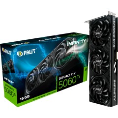 PALIT GeForce RTX 5060 Ti Infinity 3 16GB GDDR7 128 bit, 1x HDMI 2.1b, 3x DP 2.1b, 3 Fan, 1x 8-pin..