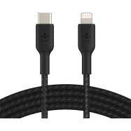 BELKIN Lightning to USB-C Cable Braided, 2M, Black..