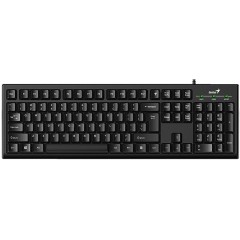 Wired multimedia keyboard Genius SmartKB-100, USB, 104 buttons + SmartGenius button, 12 programable keys , App support, classic form , cable 1.5 m. , black color