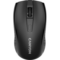 CANYON MW-7, 2.4Ghz wireless mouse, 6 buttons, DPI 800/<wbr>1200/<wbr>1600, with 1 AA battery ,size 110*60*37mm,58g,black
