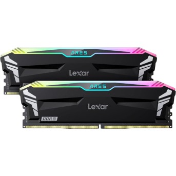 Lexar 32GB Kit (2x16GB) Ares DDR5 6000 CL30 1.35V Memory with heatsink and RGB lighting,Dual pack, Black Color, EAN: 843367132096 - Metoo (1)