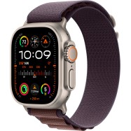 Apple Watch Ultra 2 GPS + Cellular, 49mm Titanium Case with Indigo Alpine Loop - Small,Model A2986