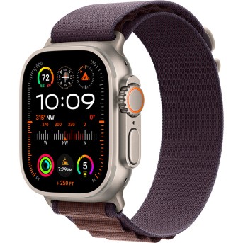 Apple Watch Ultra 2 GPS + Cellular, 49mm Titanium Case with Indigo Alpine Loop - Small,Model A2986 - Metoo (1)