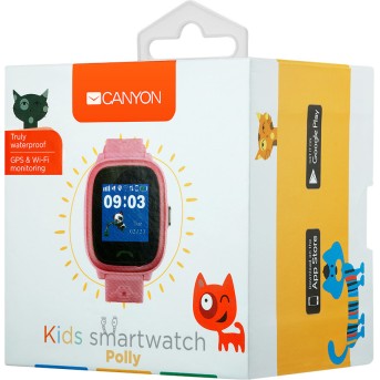 Kids smartwatch, 1.22 inch colorful screen, SOS button, single SIM,32+32MB, GSM(850/<wbr>900/<wbr>1800/<wbr>1900MHz), IP68 waterproof, Wifi, GPS, 420mAh, compatibility with iOS and android, Red, host: 46*40*15MM, strap: 180*20mm, 46g - Metoo (5)