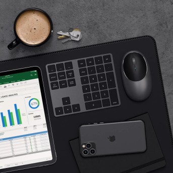 SATECHI Aluminum Extended Keypad Space Gray - Metoo (5)