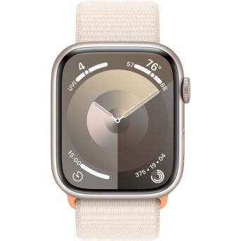 Apple Watch Series 9 GPS 45mm Starlight Aluminium Case with Starlight Sport Loop,Model A2980 - Metoo (2)