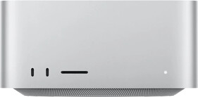 Front-facing view of Mac Studio two USB-C ports and SDXC card reader port