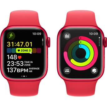 Apple Watch Series 9 GPS 41mm (PRODUCT)RED Aluminium Case with (PRODUCT)RED Sport Band - S/<wbr>M (Demo),Model A2978 - Metoo (8)