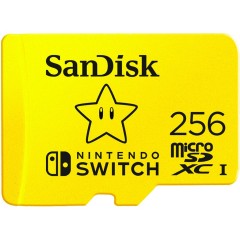 SanDisk microSDXC card for Nintendo Switch 256GB, 100MB/<wbr>s Read, 90MB/<wbr>s Write, V30, U3, C10, A1, UHS-1